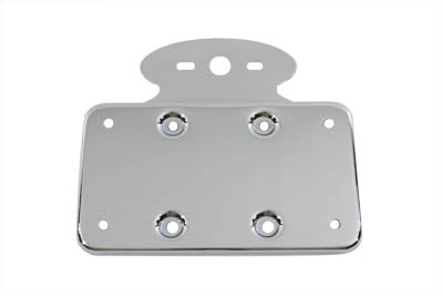 Tail Lamp License Plate Holder Chrome - V-Twin Mfg.