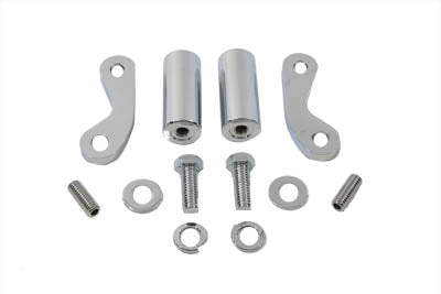Chrome 8-1/2 inch Front Turn Signal Mount Set - V-Twin Mfg.