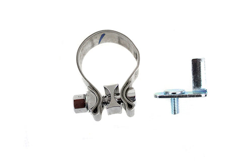 FLT Rear Exhaust Header Tab and Clamp Kit - V-Twin Mfg.