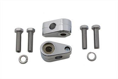 Chrome Turn Signal Clamp Set - V-Twin Mfg.
