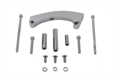 Chrome Side Mount Tail Lamp Bracket Curved - V-Twin Mfg.