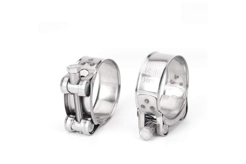 Muffler Clamp Set Stainless Steel - V-Twin Mfg.