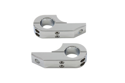 Footpeg Extender Clamp Set Chrome - V-Twin Mfg.