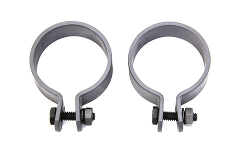 Parkerized 1-7/8 inch Muffler End Clamp Set - V-Twin Mfg.