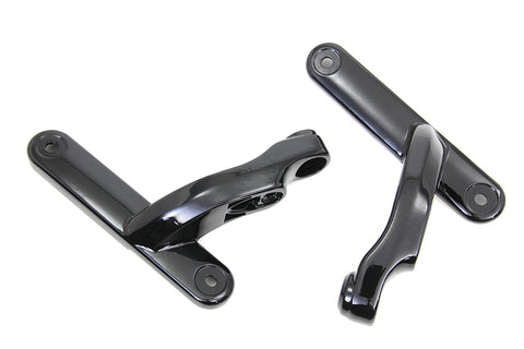 Black Spotlamp Bracket Set - V-Twin Mfg.