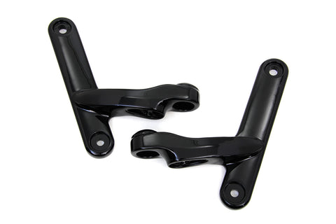 Black Spotlamp Bracket Set - V-Twin Mfg.