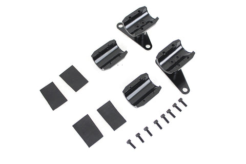 Spring Fork Fender Black Mount Clamp Set - V-Twin Mfg.