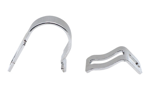 Hinged Exhaust Clamp Chrome - V-Twin Mfg.