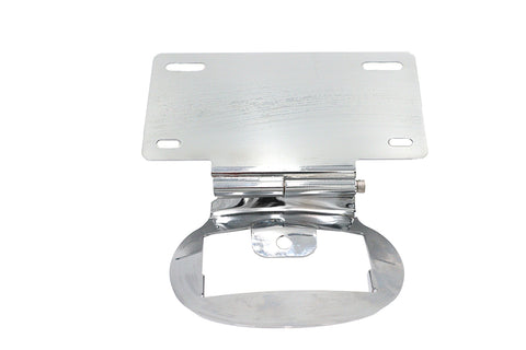 License Plate Relocation Bracket Chrome - V-Twin Mfg.