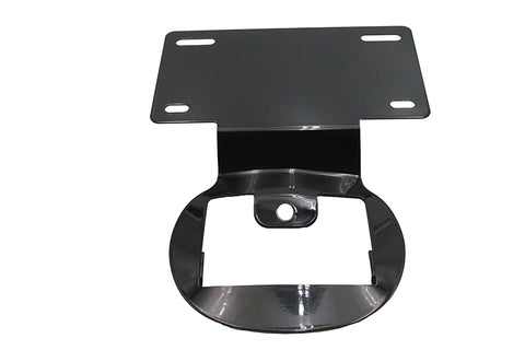 License Plate Relocation Bracket Black - V-Twin Mfg.