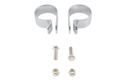 Chrome 1-7/8 inch Exhaust Clamp Set - V-Twin Mfg.