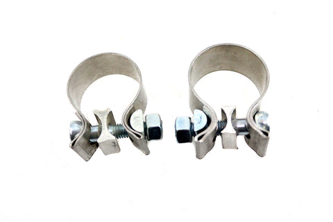 1-7/8 inch Muffler End Clamp Set Stainless Steel - V-Twin Mfg.