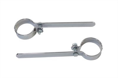 Chrome 1-7/8 inch Exhaust Hanger Clamp Set - V-Twin Mfg.