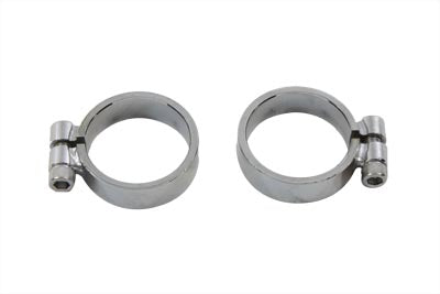 Chrome Allen Type Exhaust Clamp Set Wide - V-Twin Mfg.
