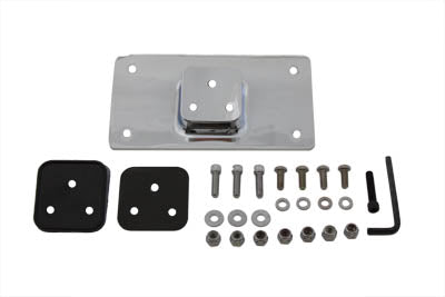 License Plate Frame Bracket Kit Chrome - V-Twin Mfg.