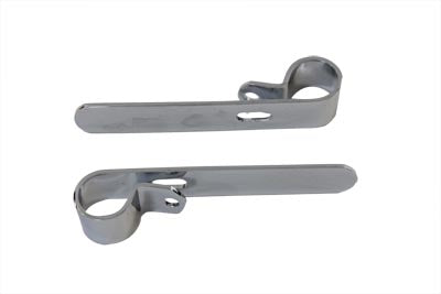Chrome 1 inch Exhaust  inchP inch Clamp Set - V-Twin Mfg.