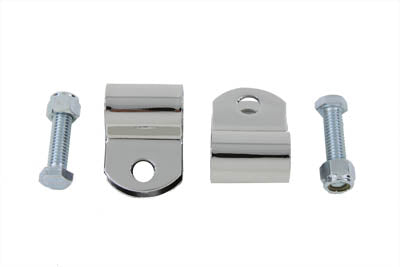 Chrome Turn Signal Clamps - V-Twin Mfg.