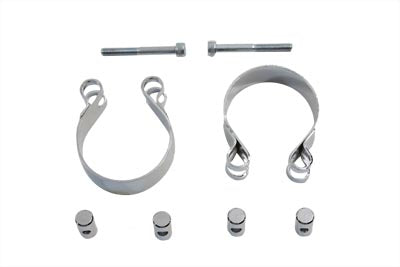 Chrome Allen Type Exhaust Clamp Set - V-Twin Mfg.