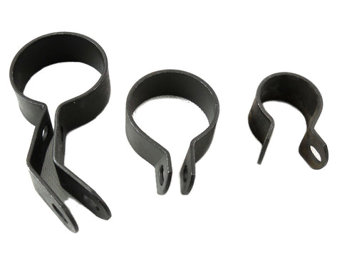 Parkerized Exhaust Clamp Kit - V-Twin Mfg.