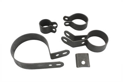 Parkerized Exhaust Clamp Kit - V-Twin Mfg.