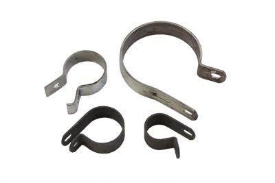 Parkerized Exhaust Clamp Kit - V-Twin Mfg.
