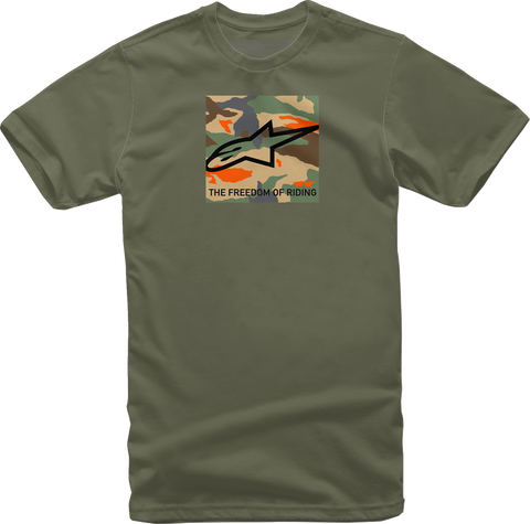 ALPINESTARS Free Camo T-Shirt - Military - Large 1232-72220-690L