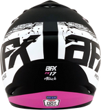 AFX FX-17 Helmet - Attack - Matte Black/Fuchsia - XL 0110-7170