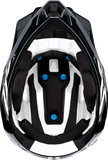 100% Trajecta Helmet - Fidlock - Black/White - Medium 80003-00006