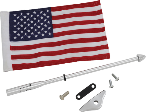 SHOW CHROME Folding Flag Pole - Chrome - GL 1800 52-965