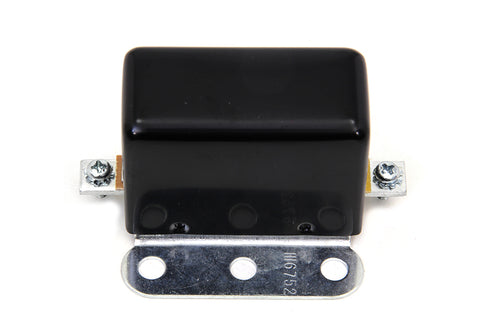 Black Look-A-Like 6 Volt 3-Brush Relay - V-Twin Mfg.