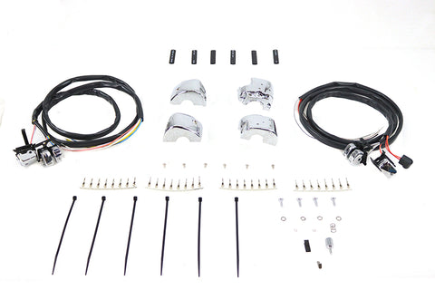 Handlebar Control Switch Housing Kit Chrome - V-Twin Mfg.