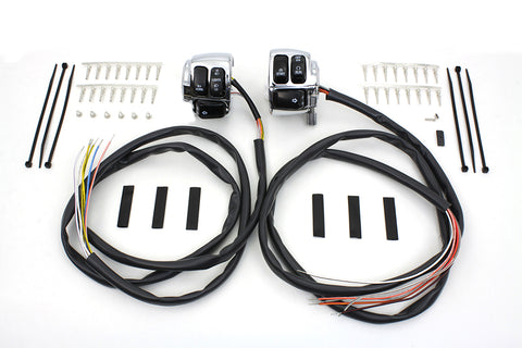 Handlebar Control Switch Housing Kit Chrome - V-Twin Mfg.