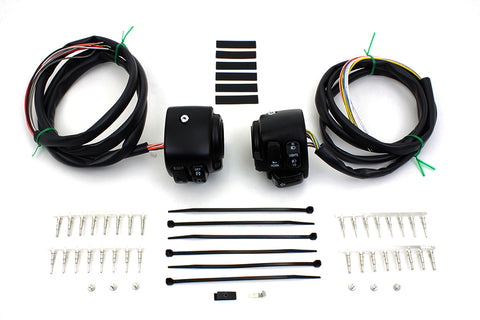 Handlebar Control Switch Housing Kit Black - V-Twin Mfg.