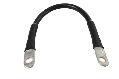 Black Positive/Negative 10-3/4 inch Battery Cable - V-Twin Mfg.