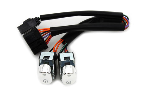 Rocker Style Handlebar Switch Kit Chrome - V-Twin Mfg.