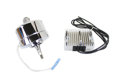 Chrome 17 Amp Alternator Generator Conversion Kit - V-Twin Mfg.