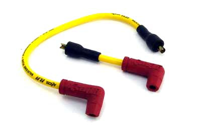 Accel Yellow 8.8mm Spark Plug Wire Set - V-Twin Mfg.