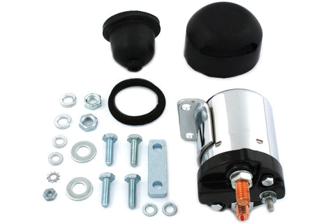 Chrome Starter Solenoid Kit - V-Twin Mfg.
