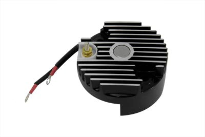 Black 12 Volt Regulator End Cover - V-Twin Mfg.