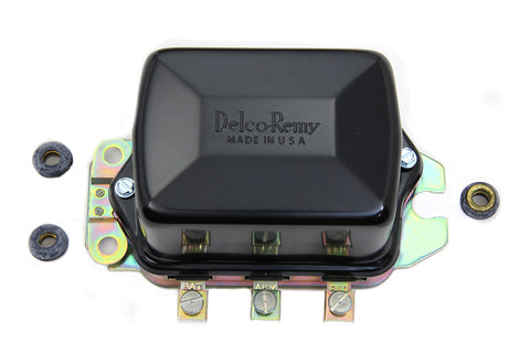 Delco Remy Type Black 12 Volt Mechanical Regulator - V-Twin Mfg.
