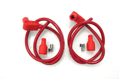 Universal Red 8mm Spark Plug Kit - V-Twin Mfg.