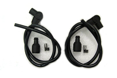 Universal Black 8mm Spark Plug Kit - V-Twin Mfg.