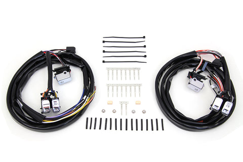 Handlebar Switch Kit Chrome with 60 inch Wires - V-Twin Mfg.