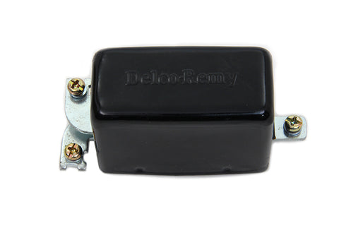 Black Replica 3-Brush Delco Remy Relay - V-Twin Mfg.