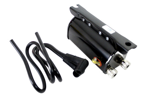 Stock 6 Volt Replica Ignition Coil Black - V-Twin Mfg.