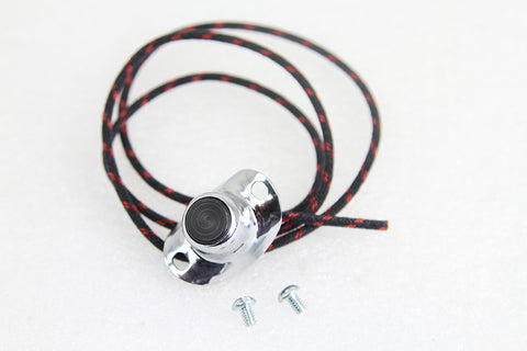 Replica Handlebar Horn Switch Button with 1 Wire - V-Twin Mfg.