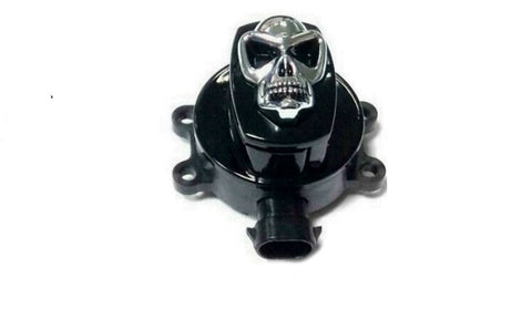 Black Ignition Switch with Chrome Skull - V-Twin Mfg.
