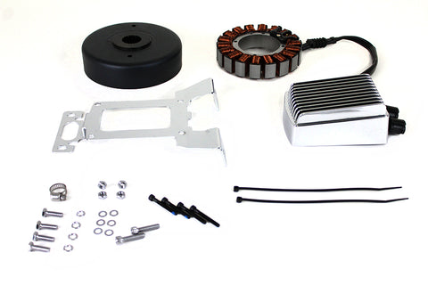 Alternator Charging System Kit 54 Amp Chrome - V-Twin Mfg.