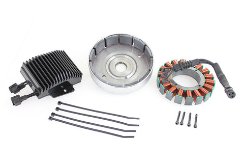 FXST, FLST 50 Amp Three Phase Alternator Kit - V-Twin Mfg.