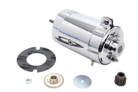 Chrome 12 Volt 2-Brush Generator - V-Twin Mfg.